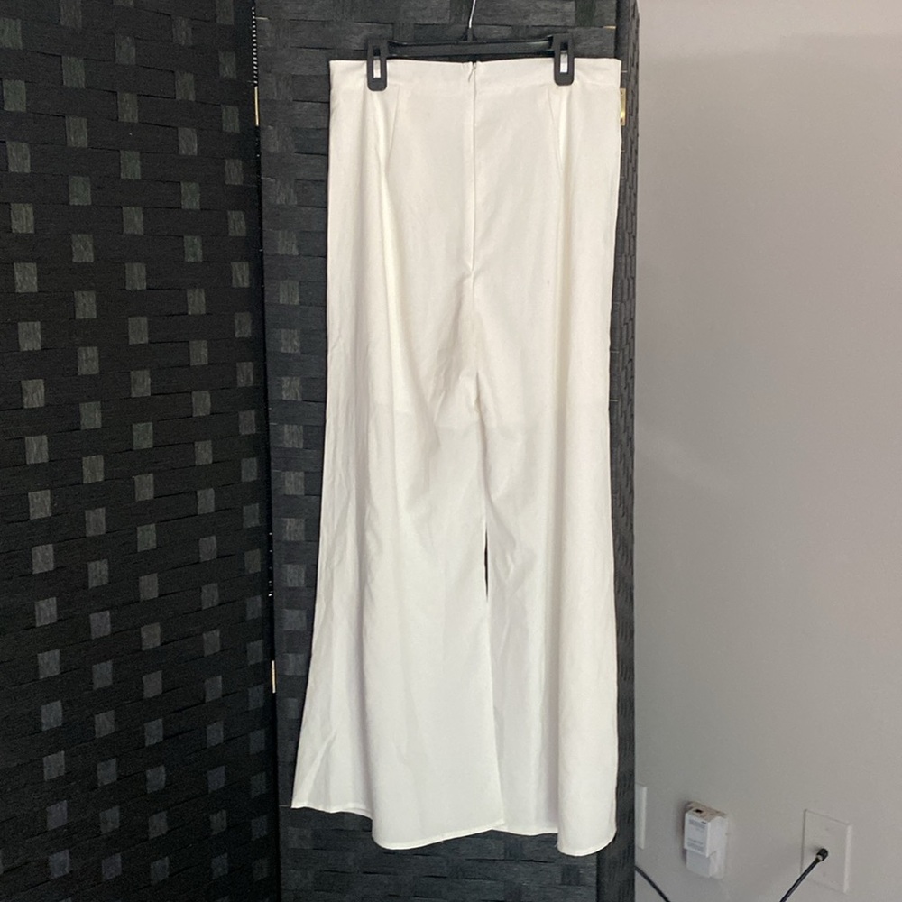 Wide Leg Pants with Ruffle Trim - Picture 14 of 15